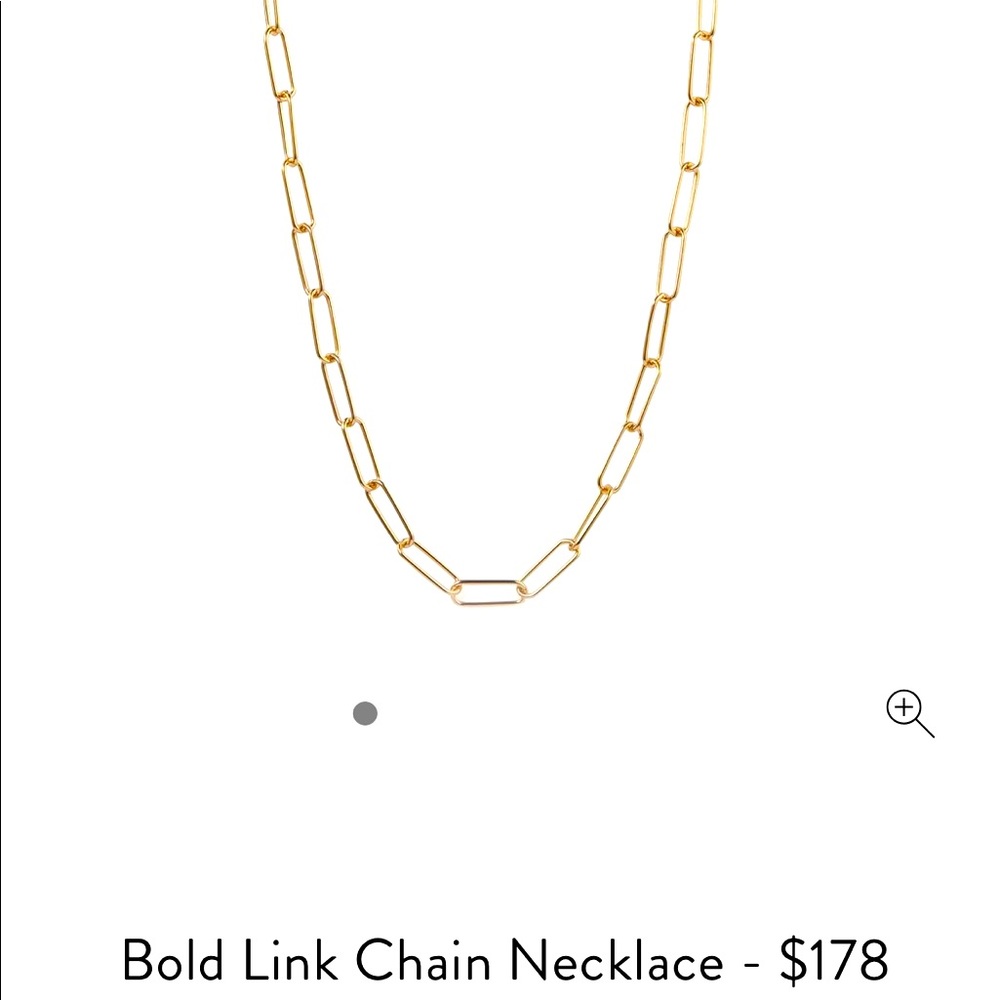 Mejuri gold plated Paperclip link necklace